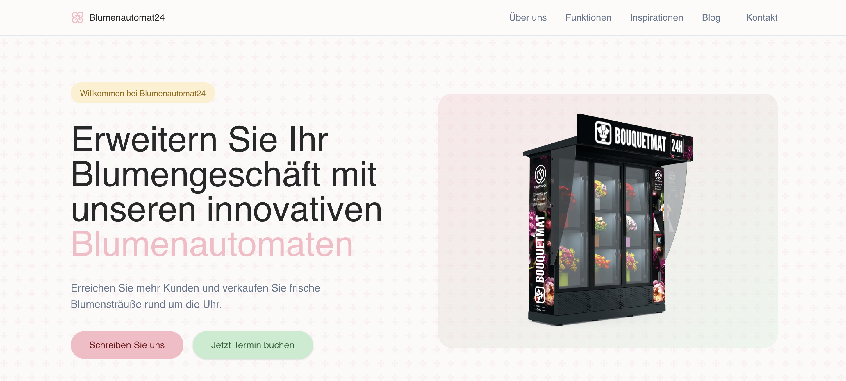Blumenautomat24 Website